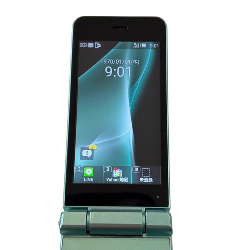  SHARP AQUOS Keitai 2 601SH 602SH Light Green Flip phone Unlocked SIM Japan - Picture 6 of 10