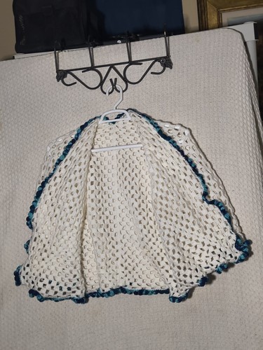 Elfenbein Handarbeit Häkel Strick Cropped Cardigan XL-3XL Granny Cottagecore Prairie - Bild 5 von 16