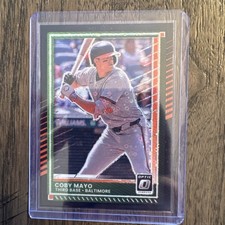 2025 Panini Donruss Optic Coby Mayo RC  Black Disco Prizm