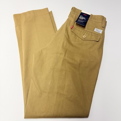 Levis XX Chino Authentic Pants Khaki 100% Cotton Straight Leg Sz