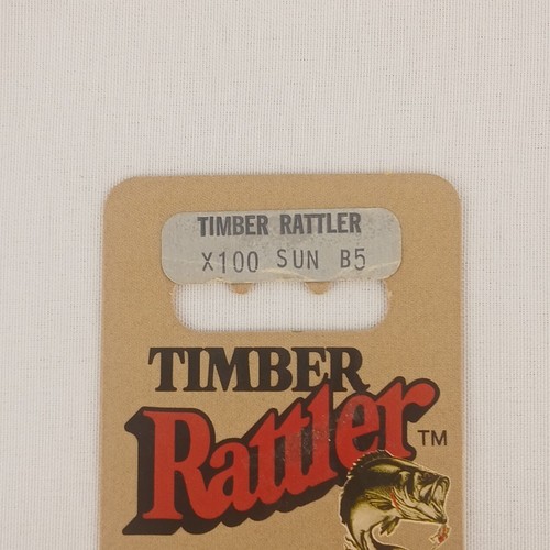 Vintage 1984 Heddon Timber Rattler Crankbait Sunfish - Wood X100-SUN-B5 MINT Lure - Bild 8 von 9