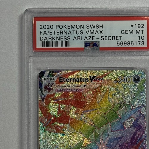 Pokemon Eternatus VMAX 192/189 Secret Rare Holo Darkness Ablaze Rainbow | PSA 10 - Picture 4 of 21