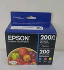 Genuine Epson 200Xl Black & Color High Capacity Ink Cartridges Exp: 12/2027