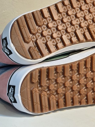 Zapatillas deportivas Vans Sk8 Hi Top pastel arco iris bloques de colores zapatos hombres 9 mujeres 10,5 cordones - Imagen 18 de 18