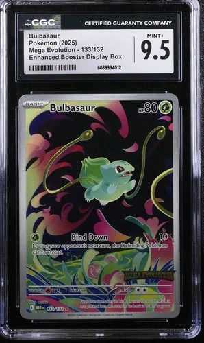 Pokémon Bulbasaur #133/132 Mega Evolutions Stamped Promo CGC 9.5