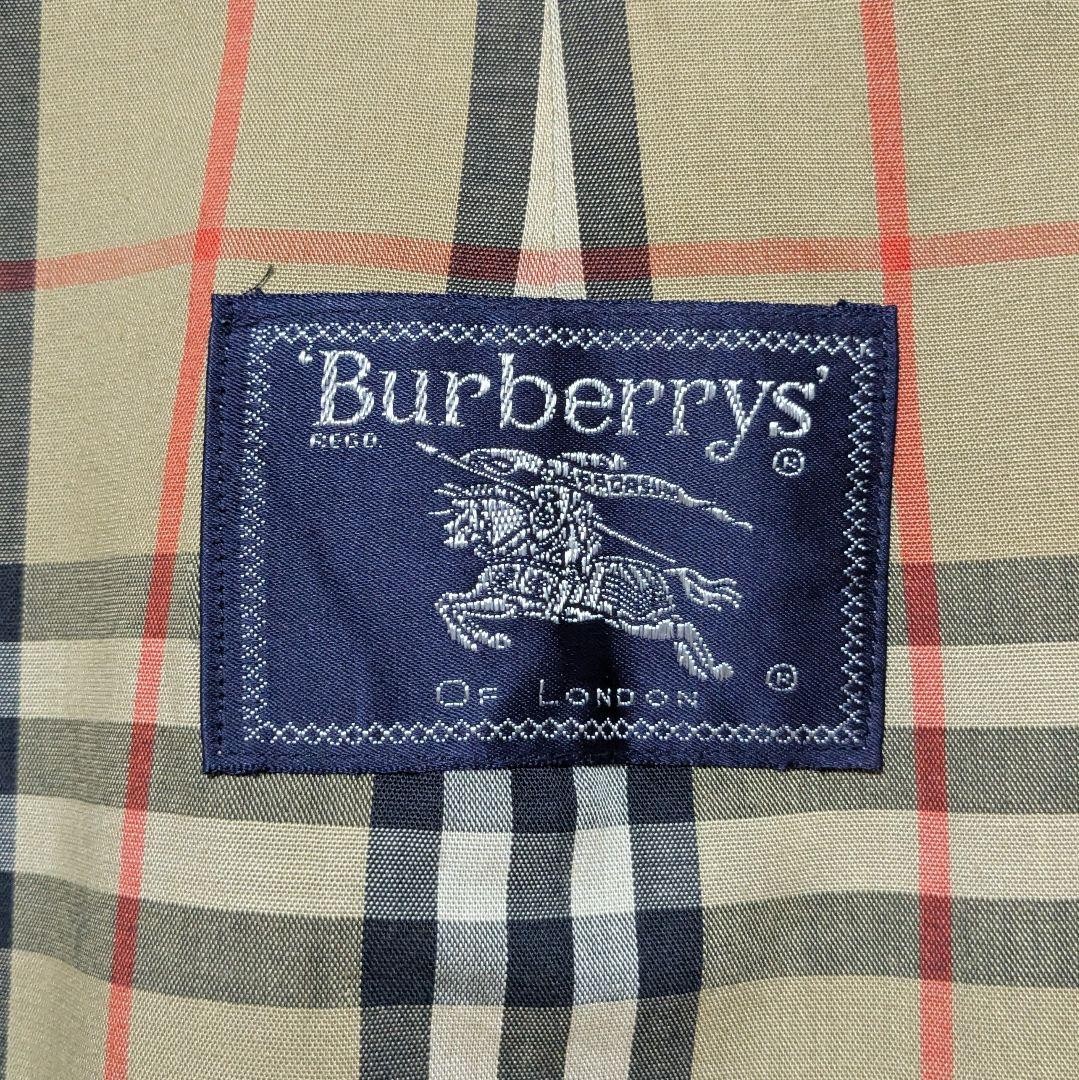 Burberrys Vintage Balmacaan Coat Made in England Nova Check Beige Mens Size M thumbnail 13