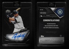 2021 Topps Chrome Black Chrome Black Auto Edgar Martinez #CBA-EMA Auto HOF