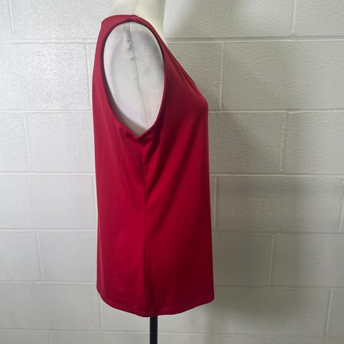 Charter Club Tanktop Damen Large rot fest Nylon Stretch breite Träger Pullover - Bild 12 von 16