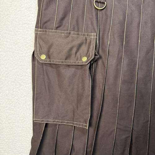 Gonna Damn Near Kilt Em Uomo L/XL Grande Marrone Utility Kilt Tattico Resistente - Foto 7 di 9