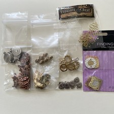 Small Lot   Mixed Metal Beads  Charms   Silver, Gold, Bronze   Jewelry Making