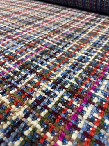 2.25 yards Pollack Vivienne Bon Bon Heavy Woven Tweed Upholstery Fabric B-8 - Picture 3 of 12