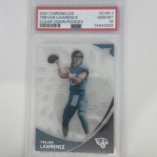 2021 Panini Chronicles - Clear Vision Rookies Trevor Lawrence #CVR-1 (RC) PSA 10