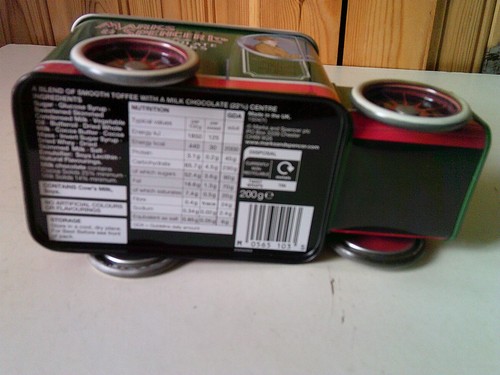 Collectors Novelty Marks And Spencer Chocolate Eclairs Tin Delivery Van Storage - Picture 5 of 11