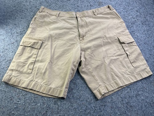 Nautica Clipper Cargo Shorts Herren 44W Relaxed Fit Khaki Hellbraun Sommer "
