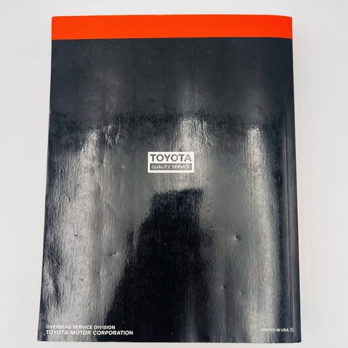 1999 Toyota 4Runner Maintenance Shop Service Repair Manual Volume 1 - Picture 2 of 6