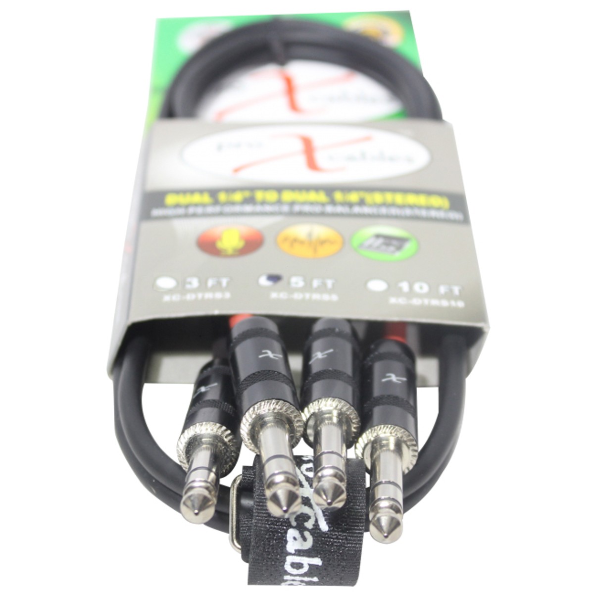 ProX XC-DTRS5 5 Dual 14 TRS-M to Dual 14 TRS-M Balanced High Performance Au 3890₽