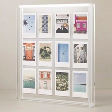 Polaroid & Fujifilm Instax Frame – Clear Acrylic Floating Picture Frame 11.8"...