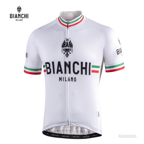Bianchi Isalle Men's Cycling Jersey (White) S, M, L, XL, 2XL - Picture 4 of 7