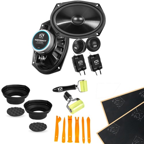 NVX 6x9" N-Series Component Speakers with Installation Kit - Imagen 1 de 23
