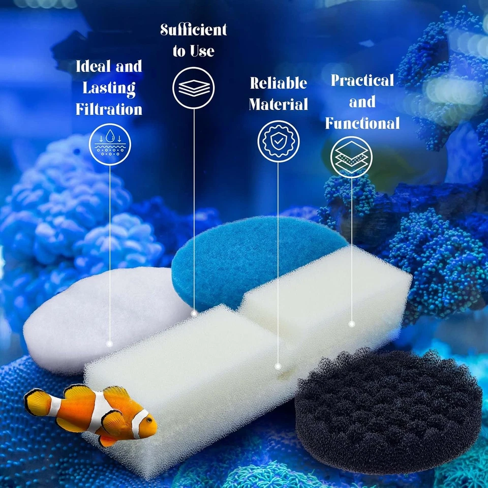 28 Pcs Filter Media Replacement Set Compatible with Fluval Fx2 Fx4 Fx5 Fx6, Incl - Image 4 of 4