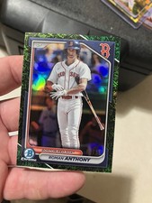 2024 Bowman - Chrome Prospects Roman Anthony #BCP-22 Green Shimmer Refractor /99