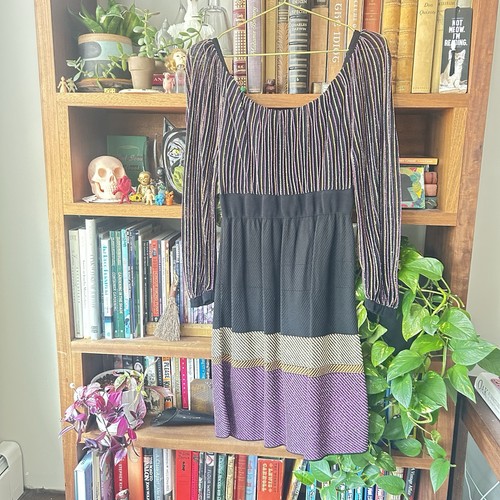 Missoni Striped Black and Purple Dress - Picture 9 of 12