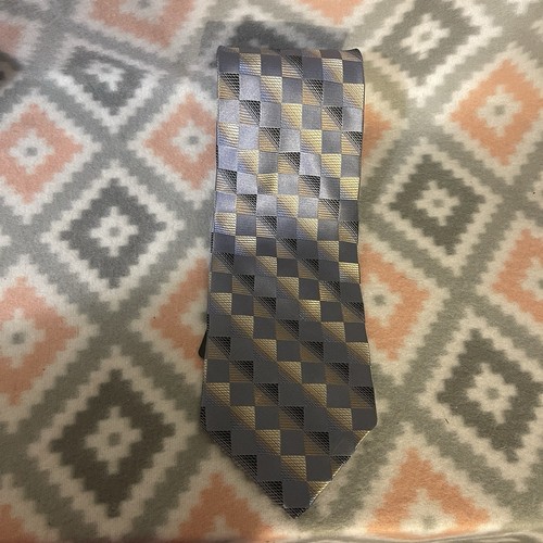 Corbata de diseño geométrico Joseph & Feiss 100 % seda - Imagen 1 de 3