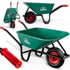 100L Garden Wheelbarrow – Polypropylene Tub w/ Steel Frame Tyre 250kg Load