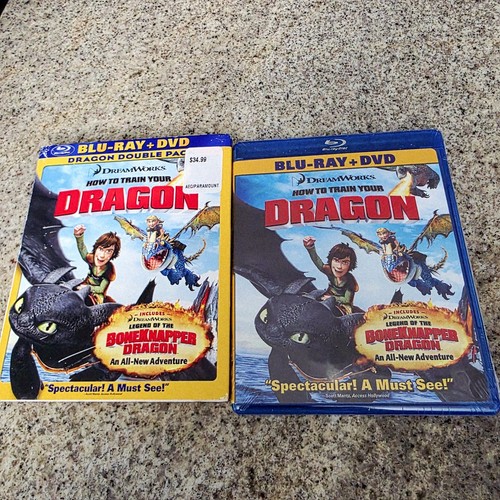 How to Train Your Dragon Dragon Double Pack Blu ray Brand New - Picture 4 of 6
