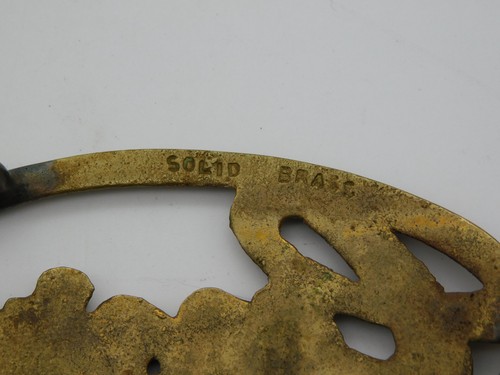 Vintage Solid Brass George Script Cursive Spell-Out Name Belt Buckle - Picture 7 of 11