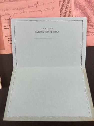 Lot White Star / Cunard Anchor Line Steam Cruise Ship Programme Passenger List - Picture 5 of 16