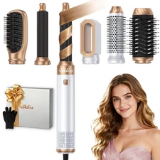 Ukliss Hair Dryer Brush 6 in 1, Hot Air Brush & Styler with ALCI Safety Plug,...