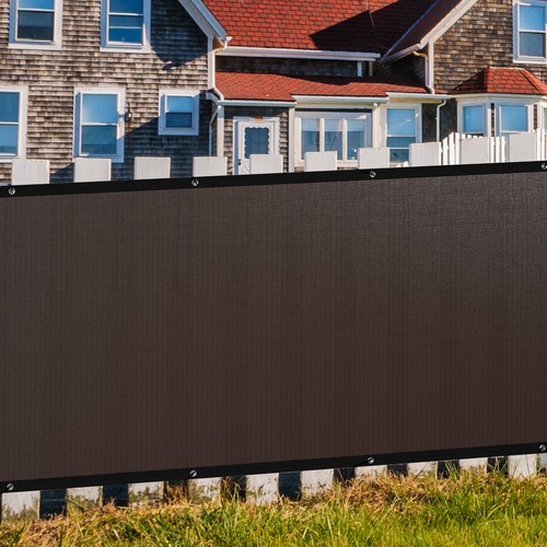 3'/4'/5'/6'x50' Fence Privacy Screen, Backyard Shade Mesh Tarp Garden Windscreen - Bild 58 von 60