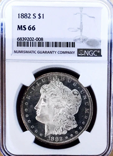 1879 S MORGAN DOLLAR NGC MS65! UNBELIEVABLE CAMEO$$ EASILY LOOKS PL!  NR #61588