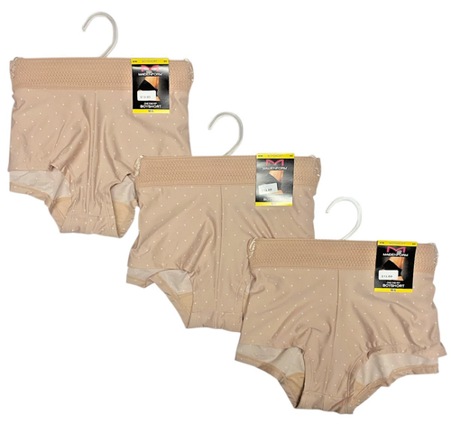 Maidenform Confezione da 3 pantaloncini da donna ragazzo con pizzo - 40760 - Foto 1 di 7