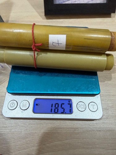 Catalin Faturan 3 pezzi aste di bachelite vintage URSS Old Catalin Futuran - 185 g - Foto 9 di 9