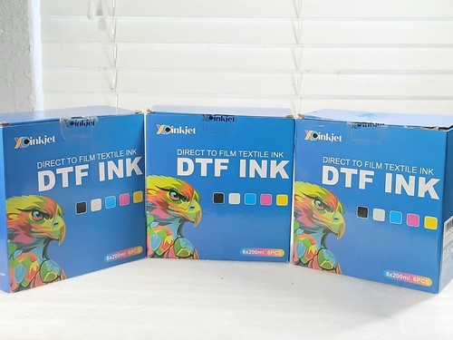 DTF Ink 3-Box Set (6×200ml Each) – XCinkjet Direct to Film Textile Ink – New - Picture 1 of 5