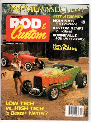 Rod and Custom December 1988 Premier Issue Again How-to Metal Polishing Girl - Picture 1 of 2