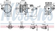 890980 COMPRESSOR, AIR CONDITIONING NISSENS