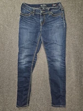 Silver Jeans Co Suki High Super Skinny Jeans Womens 31x31 Denim Super Stretch