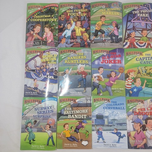 Lot of 18 Ballpark Mysteries Books PB by David Kelly Mystery Good Condition - Picture 3 of 3