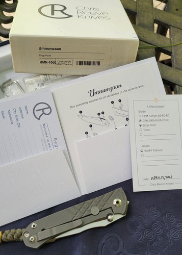 Chris Reeve Knife/ New Umnumzaan Drop Point - Picture 15 of 24