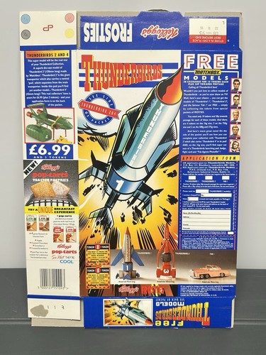 Caja de cereales Kellogg's Frosties Reino Unido 1992 con modelos Thunderbirds - Imagen 6 de 11