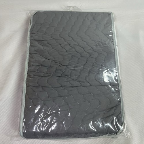 Richards Goblet Stemware Storage Case Quilted Zippered Grey Holds 6 Glasses - Picture 3 of 3