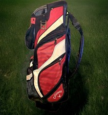 Callaway Golf Carry Bag Chev ORG 14 Turnberry Isle Red/Black 14 Way W/Rain Hood