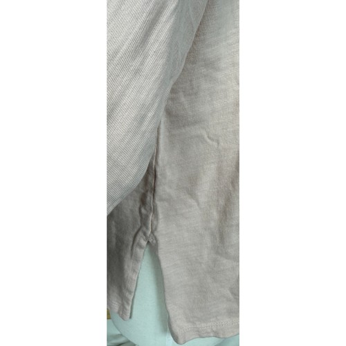 Ann Taylor LOFT Large 3/4 Tie Sleeve Round Neck Top Pale Pink Cotton - Bild 8 von 10