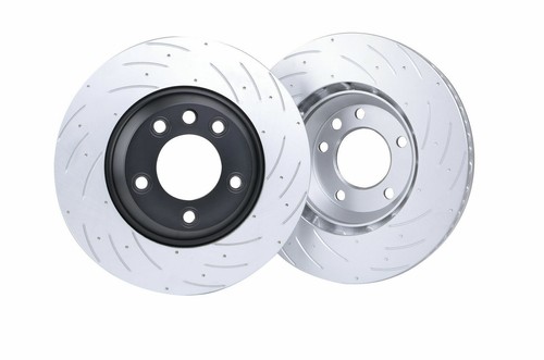 Genuine Bremaxx Slotted Disc rotor Front Pair For Mazda Tribute 2000-2005 - Picture 5 of 9