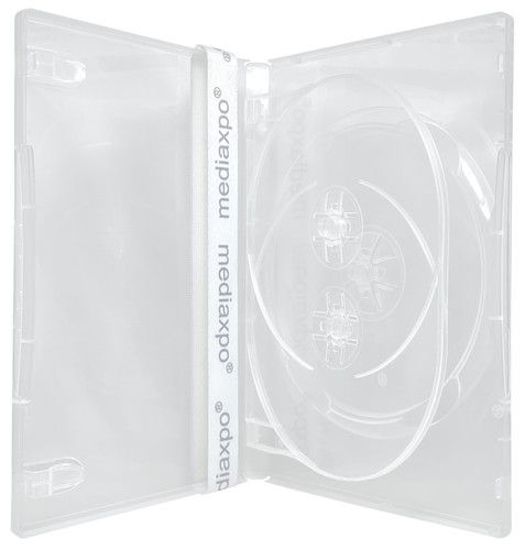 STANDARD Clear Triple 3 Disc DVD Cases Lot - Afbeelding 2 van 5