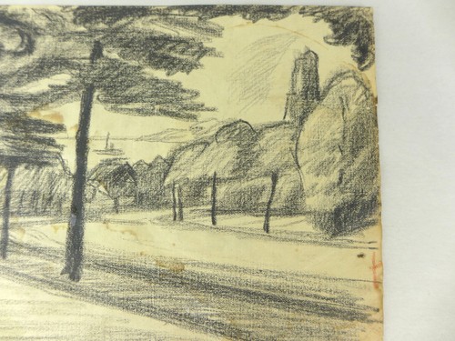 Pintura de dibujo original de Oscar Florianus Bluemner - Imagen 4 de 6