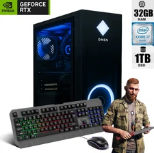 Custom Gaming PC Desktop i7 32GB RAM 1TB SSD RTX3050 Win11 Wifi6 GAMING READY